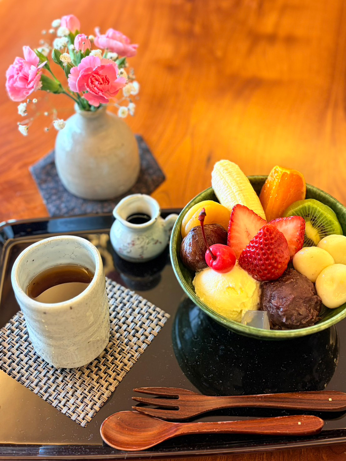 あさま茶房　フルーツあんみつ